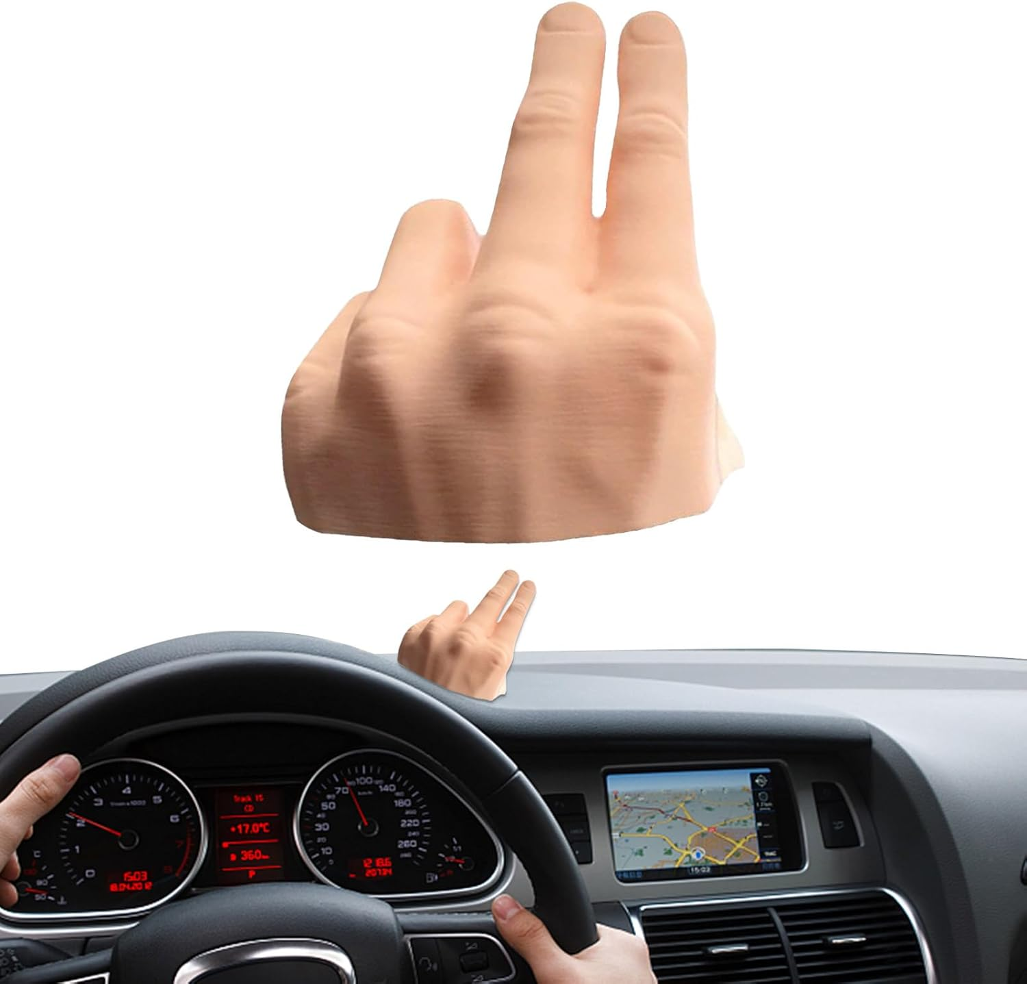 Waving Hand Dashboard | Salute Lazy Waver | Funny Auto Wavings Hands, Wavers Hannd Wavving Decor, Wavinng for Dashboards image number 2