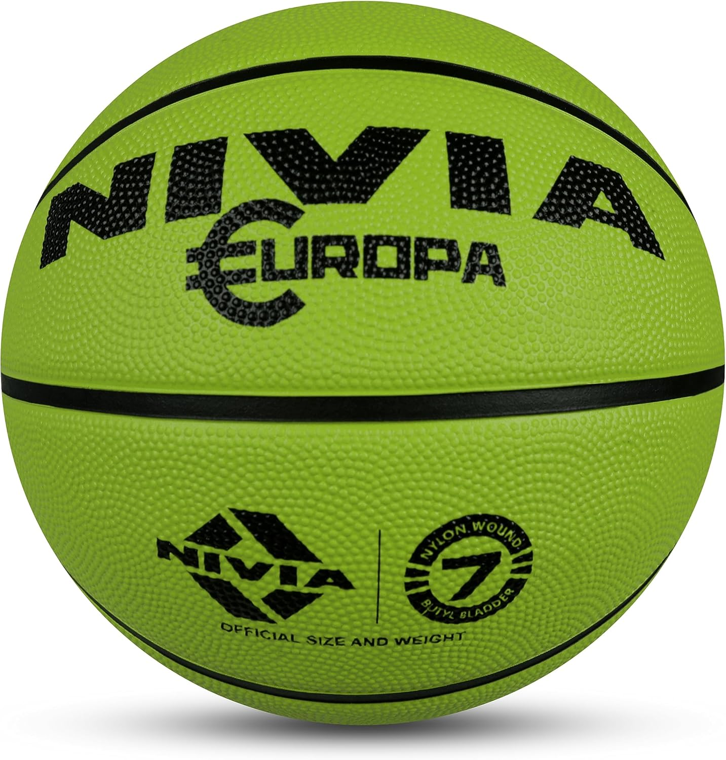 Nivia 634 Europa Basketball | Color: Red & Blue | Size: 7 | 8 Panels | Material Core Bladder Latex | Suitable for Hard Surface | Machine Stitched | Training/Match Ball for Men image number 5