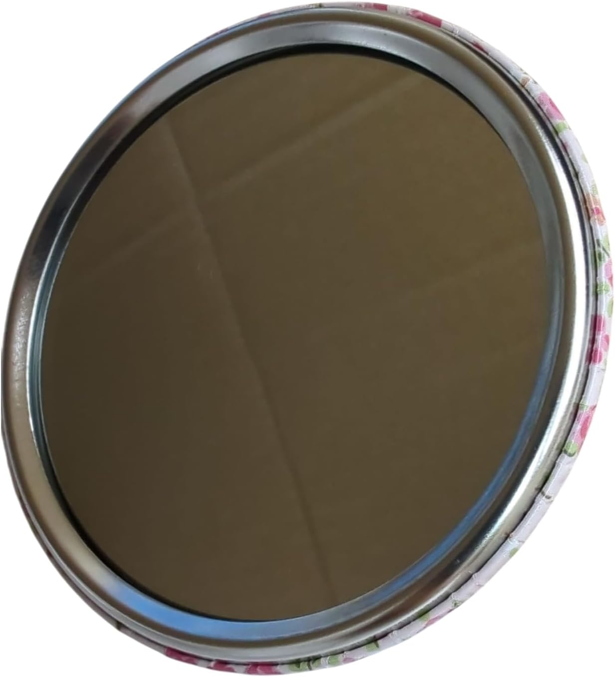 Maroon Cream 40Th Can Mirror, One Point