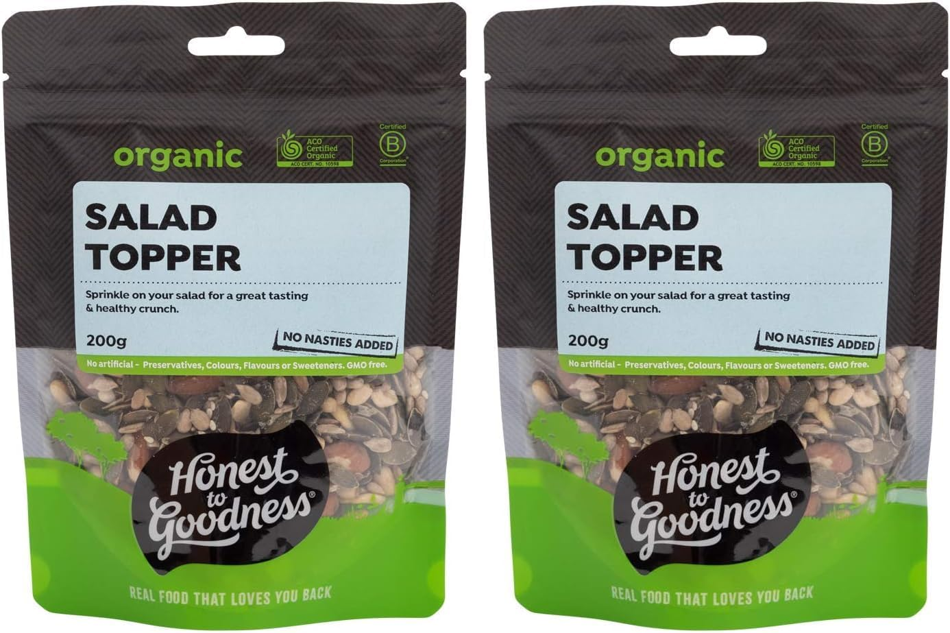 Honest to Goodness, Organic Salad Topper, 200 G Hand-Blended Mix, Crafted to Elevate Your Culinary Creations. Go-To Choice for Flavor, Nutrition, and Satisfaction. image number 1