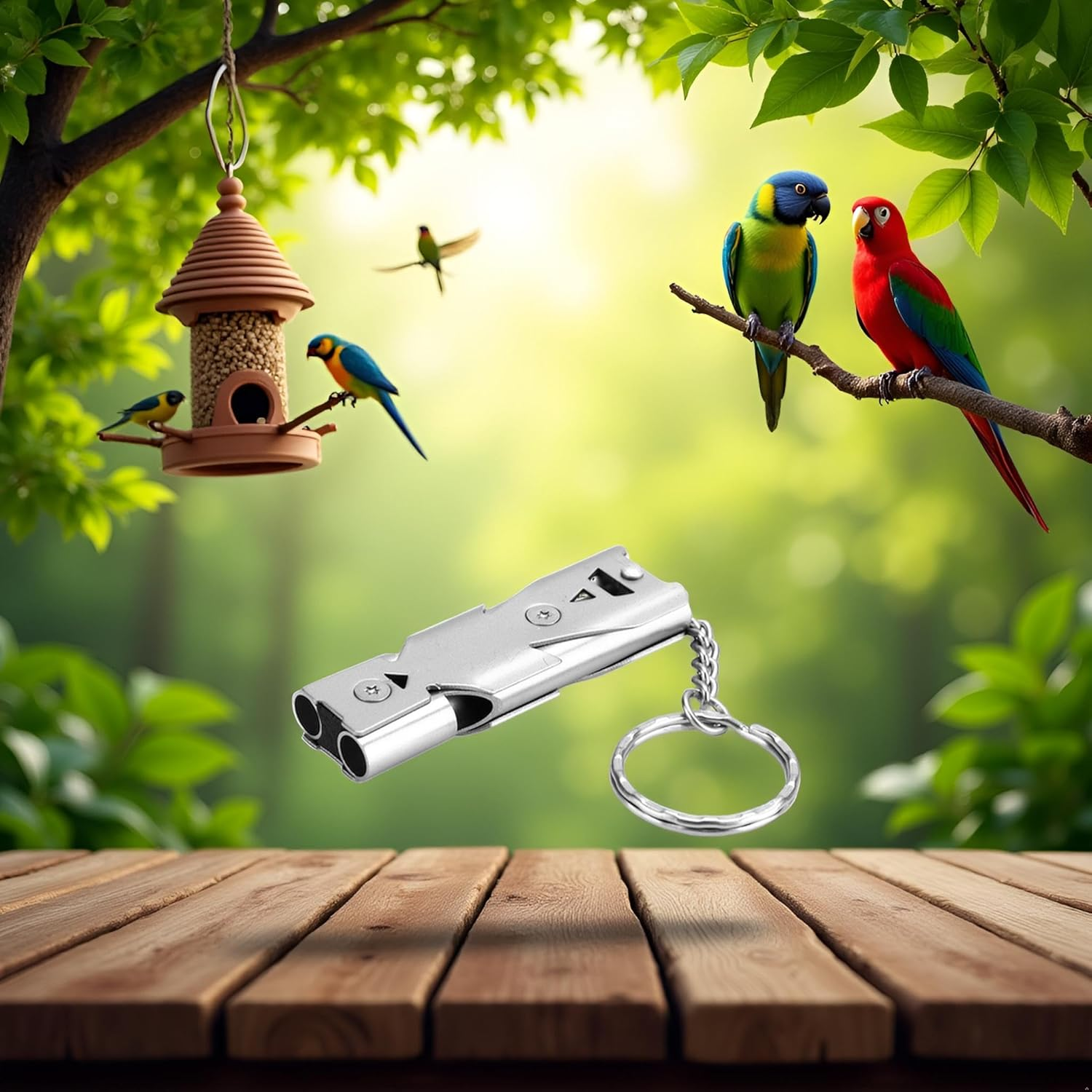 YOUTHINK Bird Whistle, Copper Ultrasonic Whistle for Cockatiel Training, Lightweight and Portable image number 4