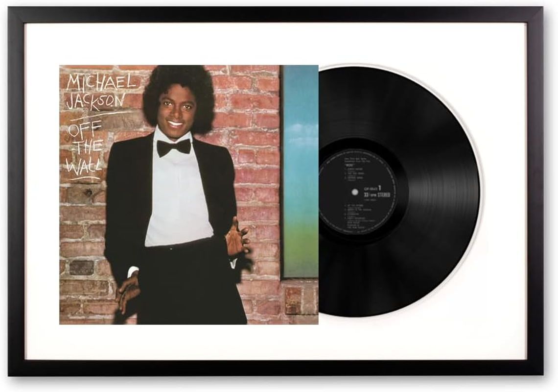 Vinyl Art Michael Jackson off the Wall Memorabilia Framed image number 2