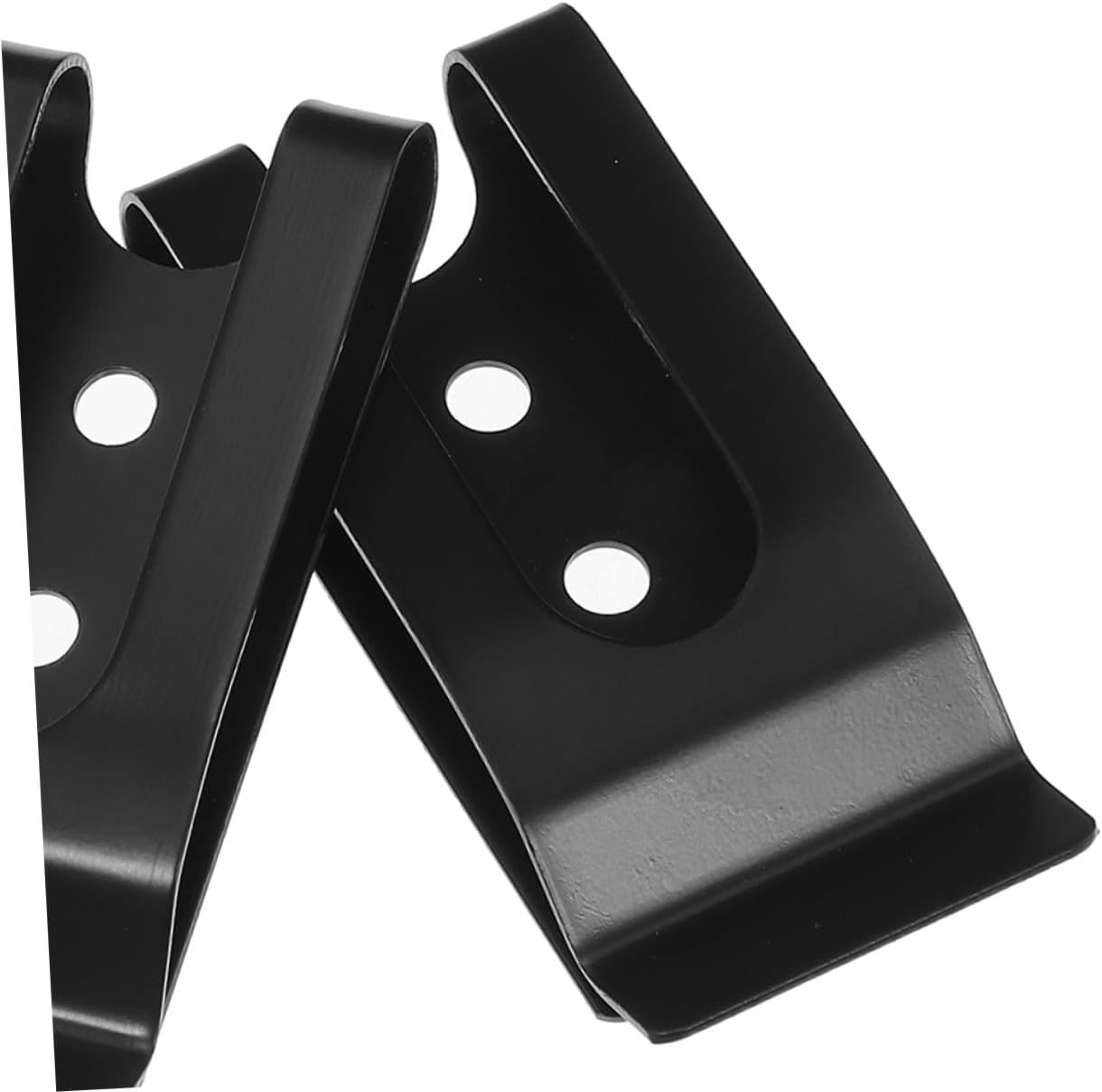 Minkissy 12Pcs Slotted Back Clip Metal Belt Clip for Phone Attachment Fit Pouches Sheaths Running Belt Leather