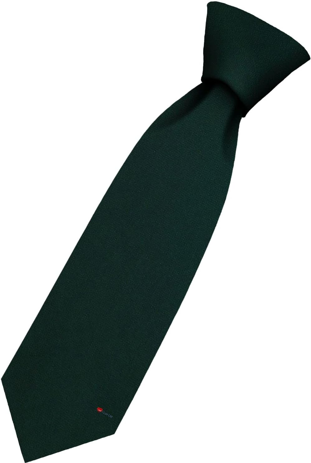 Mens All Wool Tie Woven and Made in Scotland in Plain Green Tartan
