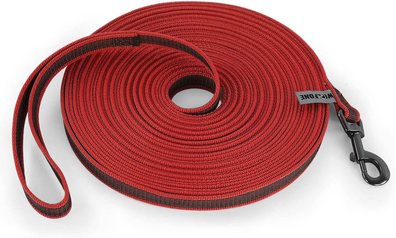 Wolfone 15M Red Lightweight Training Dog/Cat Lead， Non-Slip Latex Silk Daily Dog/Cat Lead for Large Medium Small Dog/Cats， Fit for Recall，Camping， Walking image number 2