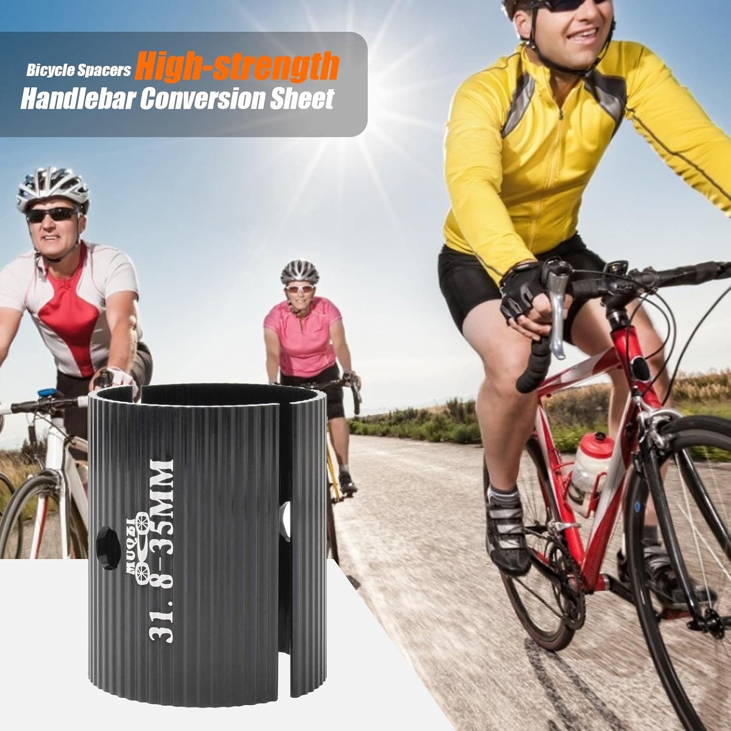 Handlebar Clamp | Aluminium Alloy Handlebar Conversion Sheet - Sheet Spacer 25.4 to 31.8 to 35Mm Increasing the Friction for Most Bicycles Imtrub image number 5