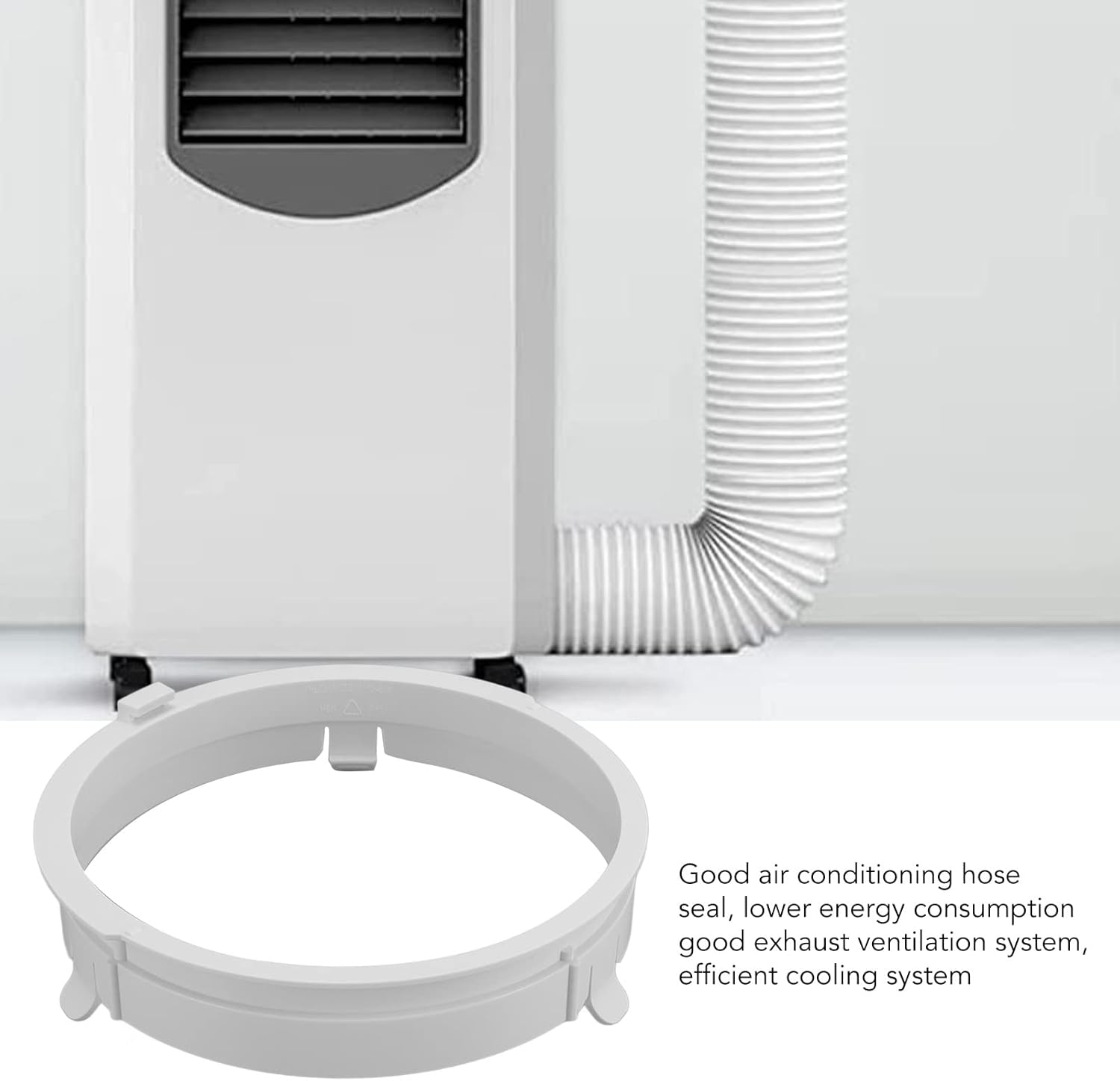 Portable AC Hose Connector,Abs Adjustable Exhaust Duct Interface for Midea 1.5P Mobile Air Conditioner KYR 35 image number 5