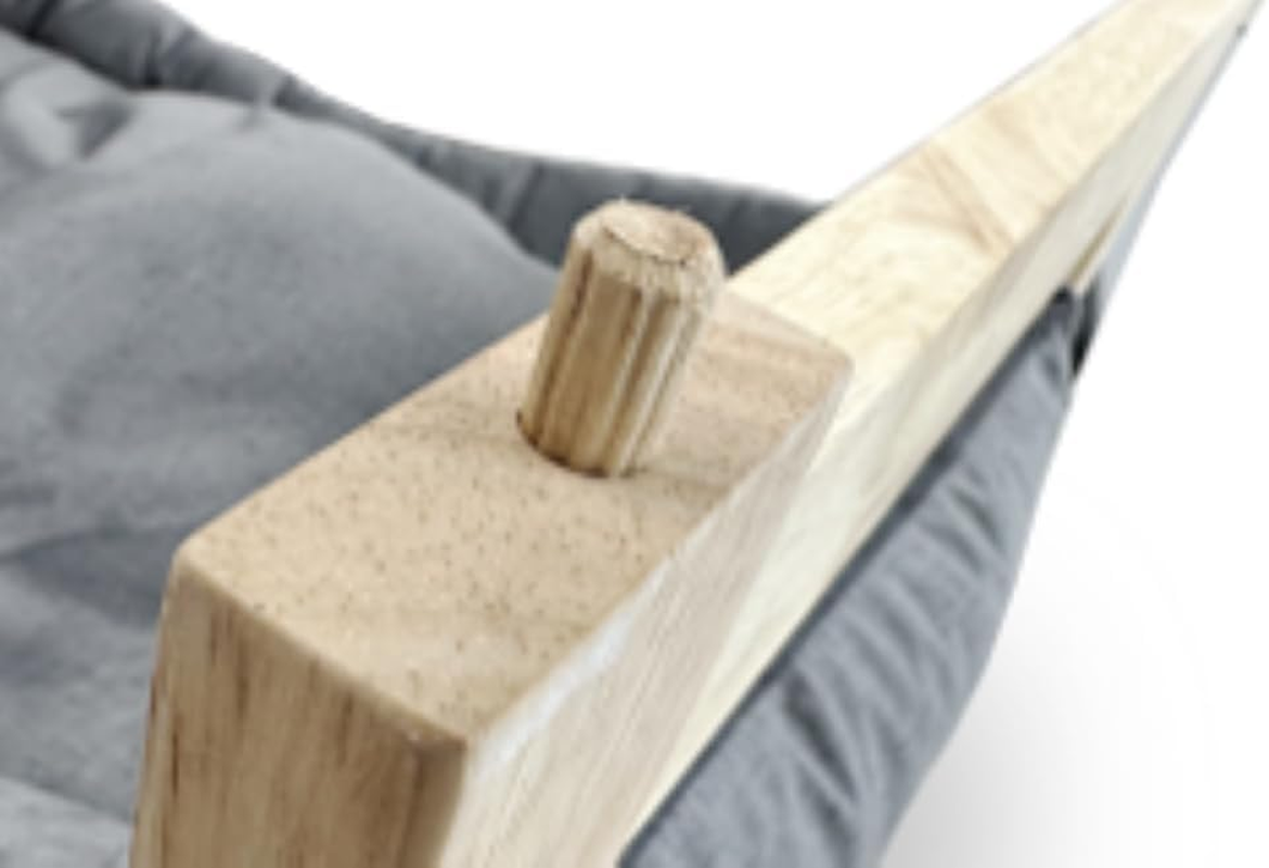 Natural Wood Cat Furniture Bed (Stackable) image number 4