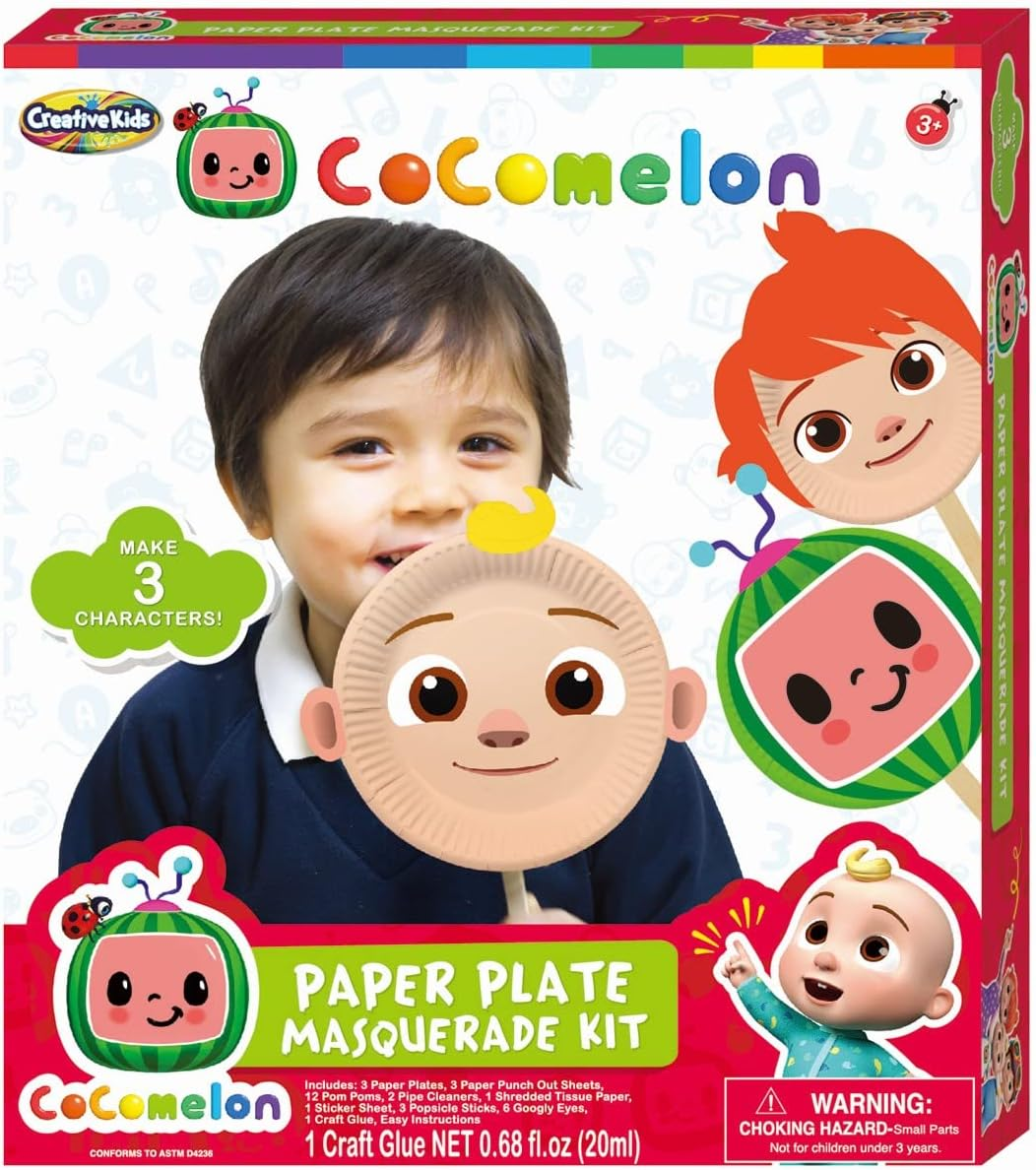 Be Amazing! Toys Cocomelon Make and Play Plate Craft, Multicolour