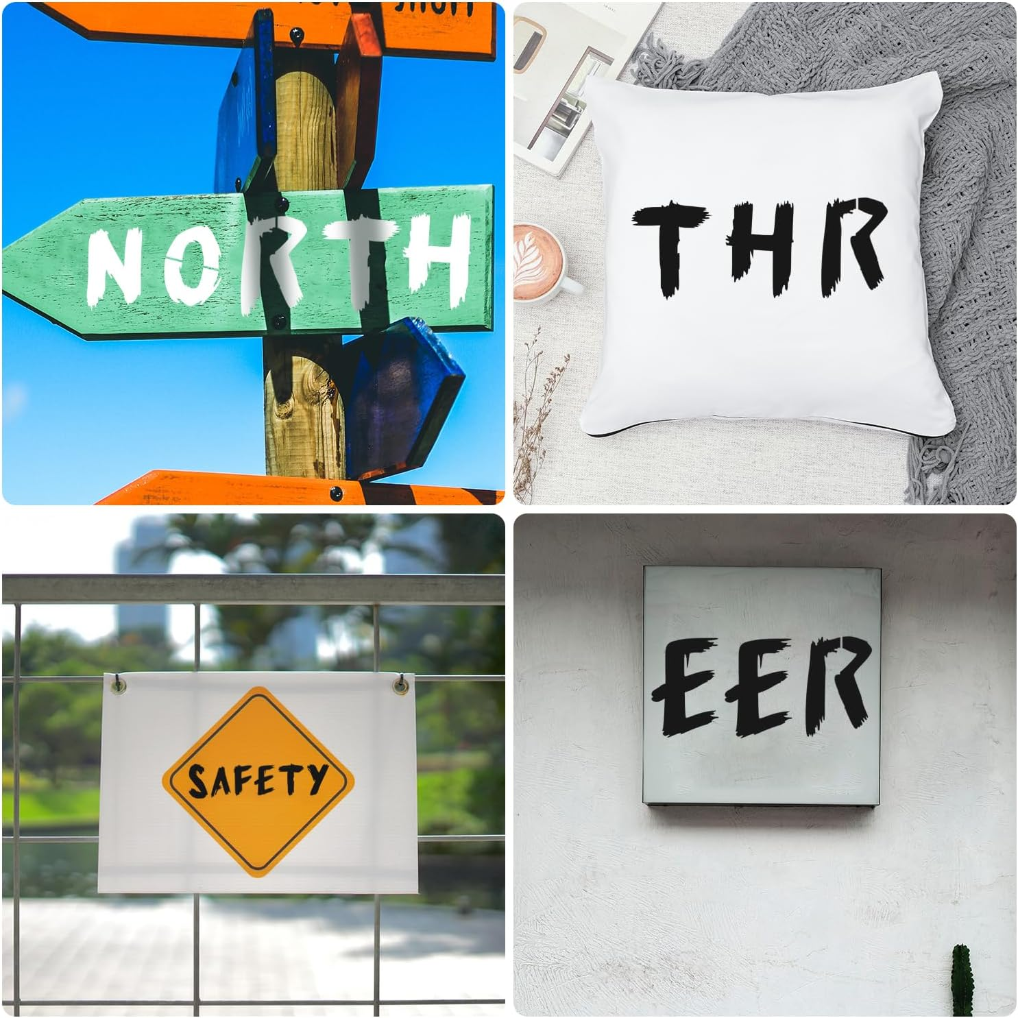 36Pcs Letter Stencils Kit for Painting, Letter and Number Templates with Metal Ring Reusable Uppercase Alphabet Stencils for Wall Chalkboard Fabric Wood Signs Rock Plant DIY Craft (4 Inch)