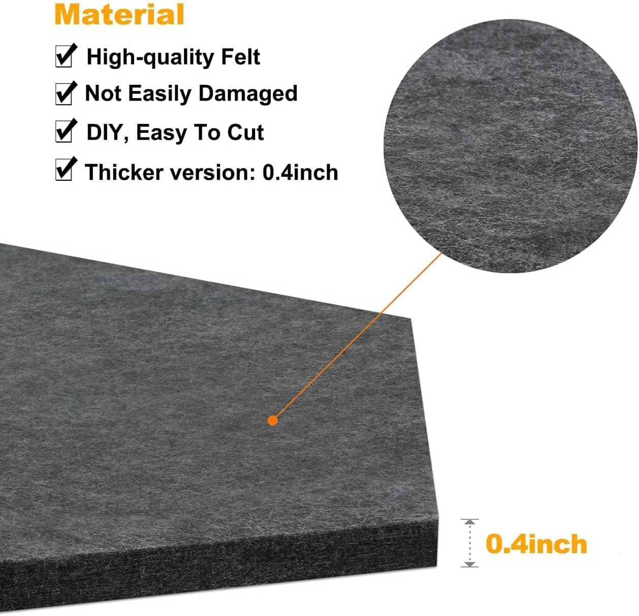 12" Large Bulletin Board with 30 Push Pins, Pack of 8 Hexagon Felt Pin Board Notice Boards for Home Office Kitchen, Felt Wall Tiles for Photos Memos-Camel Grey