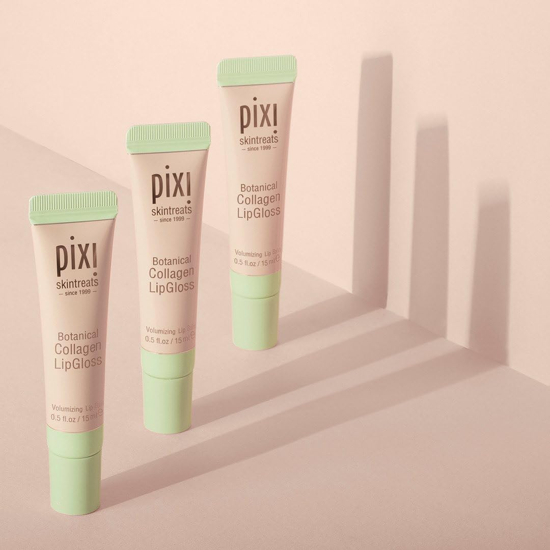 Pixi Beauty Glossy Collagen Lip Lacquer Nourishing Lip Gloss, 15Ml