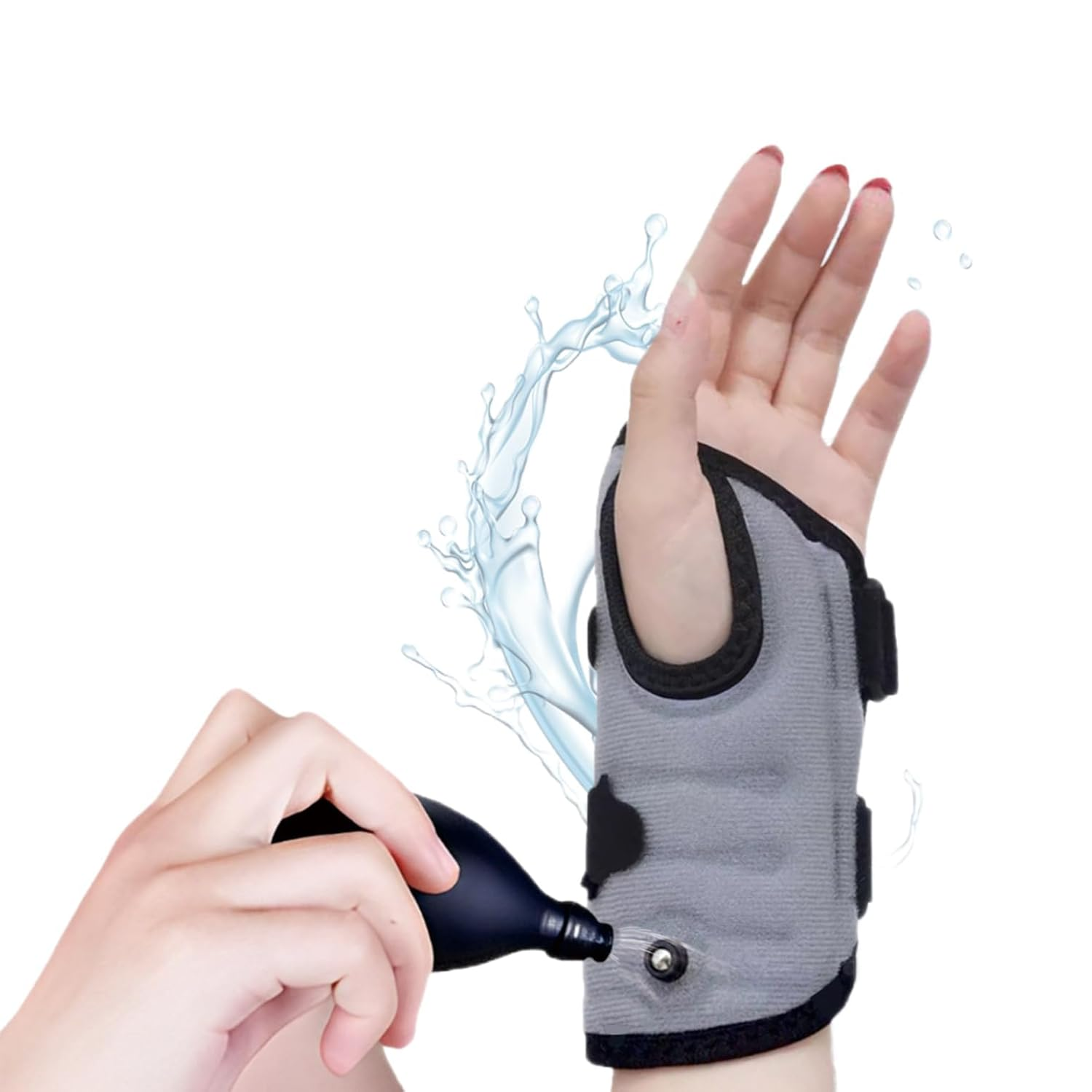 Avaneeny Wrist Brace for Carpal Tunnel Night Support, Inflatable Wrist Support with Air Compression for Relieving Pain Caused by Tendonitis, Arthritis and Sprains, Adjustable Hand Brace -Left image number 5