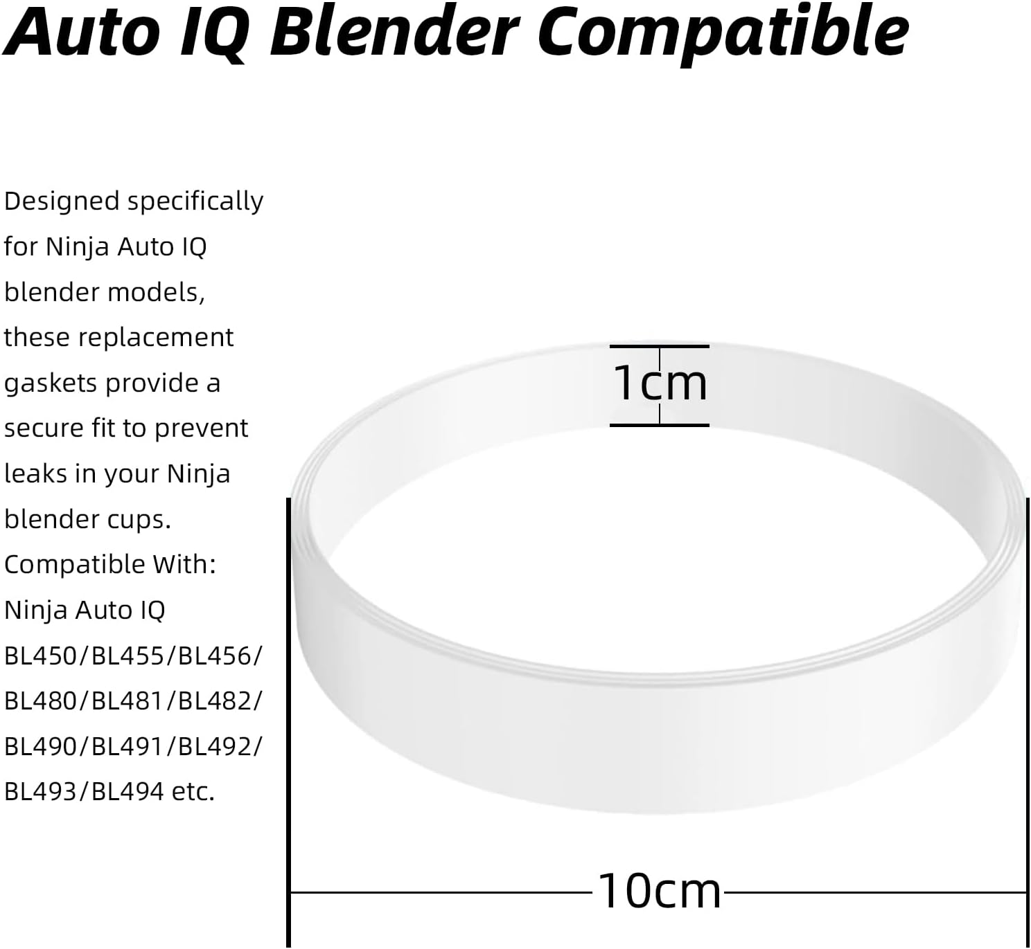 Luojinluoda 3Pcs Gasket Seal Rings for Nutri Ninja - Replacement Compatible Seal Ring for Auto IQ/PRO - Premium Gasket Ring Set Perfect Fit for Ninja Blender Cups, Includes Bonus Dental Tool as Hook image number 2