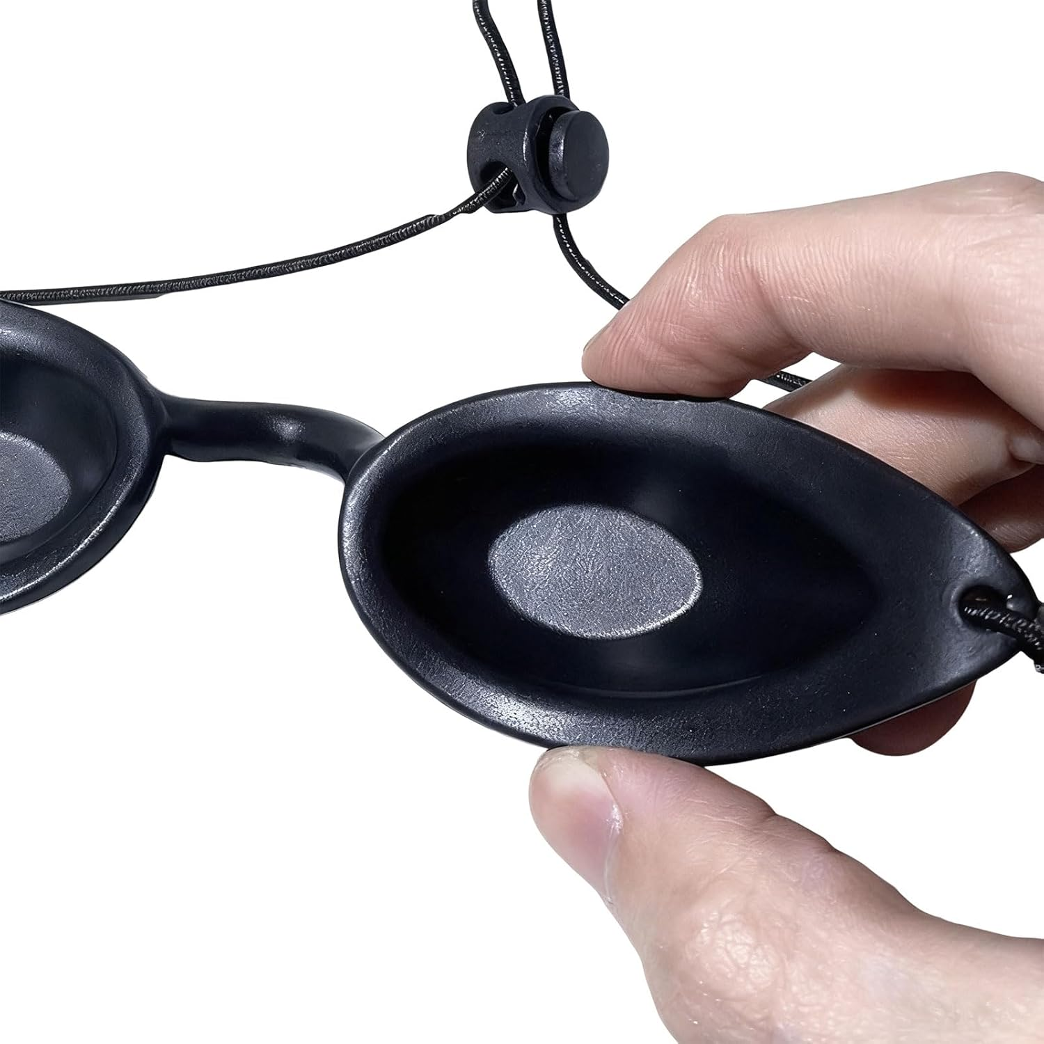 Safety Tanning Goggles and Durable Eye Patch for Light Protection during IPL UV Infrared LED Therapy and Beach Sunbathing with Transparent Storage Bags Black image number 1