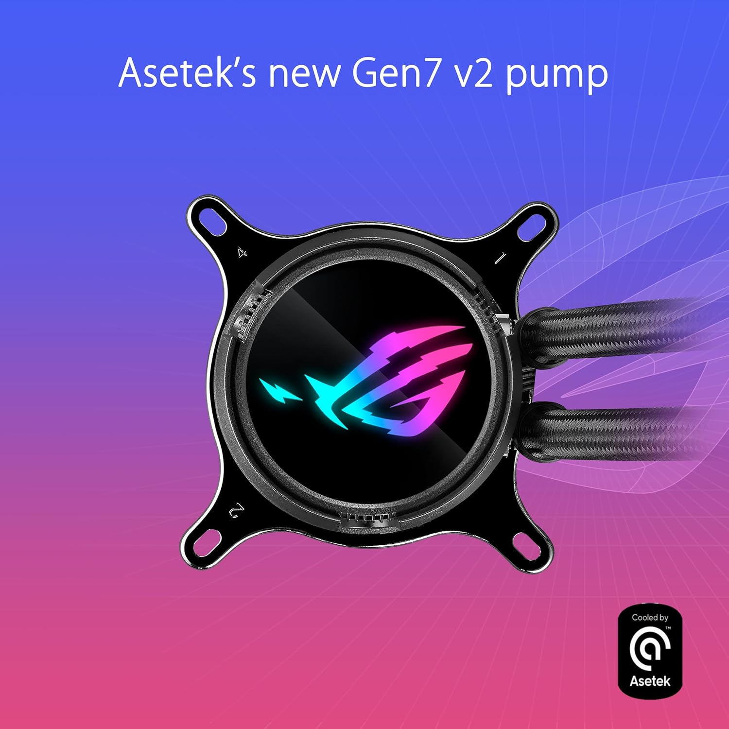 ASUS ROG Strix LC III 360 ARGB All-In-One CPU Liquid Cooler with 360&deg; Rotatable Water Block, Asetek&rsquo;S New Gen7 V2 Pump, Premium ROG ARGB Fans, and 10+ Custom Aura Lighting Effects image number 6