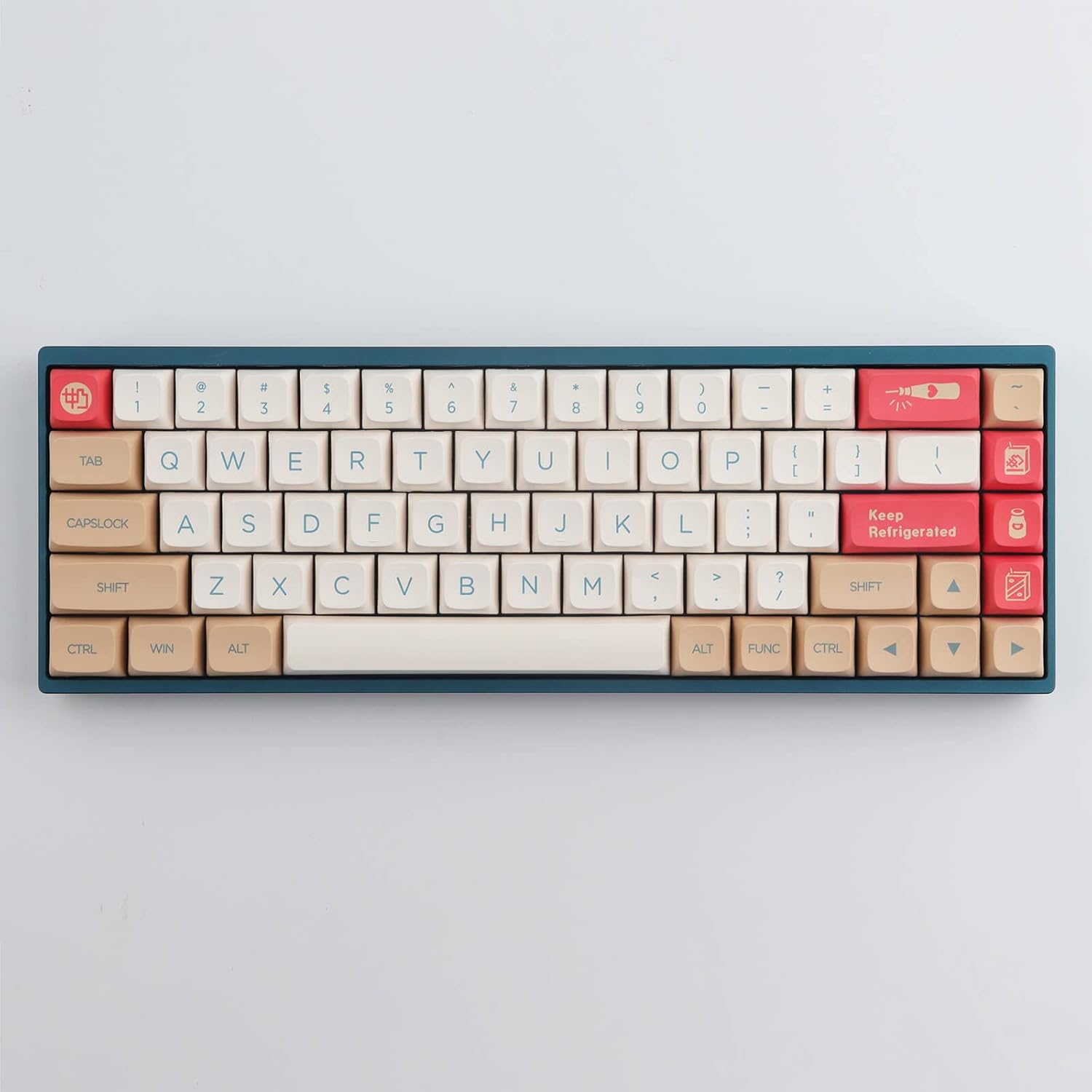 Hyekit PBT Keycaps 138 Keys Soy Milk Keycaps Dye-Sublimation Cute Keycaps XDA Profile Custom Keycaps for Mac Windows PC Mechanical Keyboards - Beige image number 3