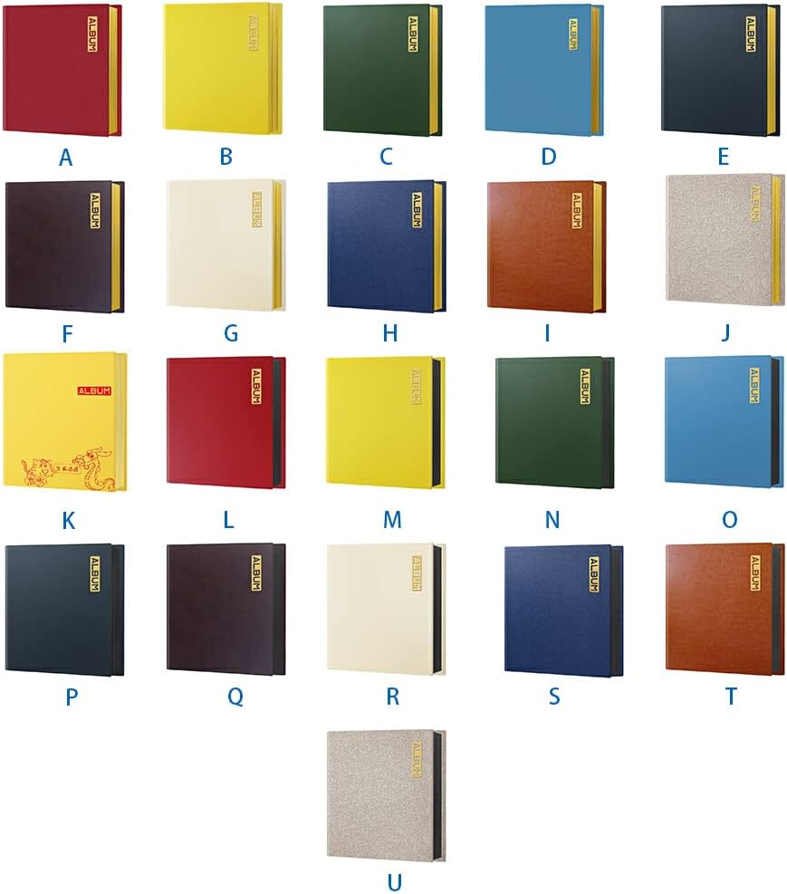 Leather PU Photo Album A4 Self-Adhesive Sticky Type Craft Film Protection Scrapbook White Card Book Birthday Gift Travel, Brown/Black Card