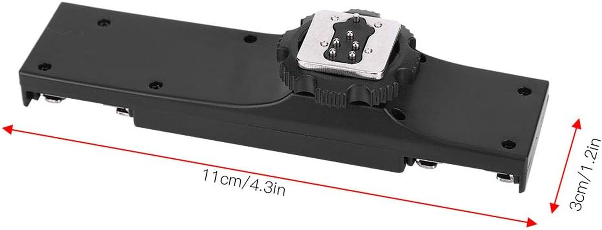 AKLOSIPY Quality Ultralight Dual Hot Shoe Splitter for SLR Camera Camcorder Follow to Digital Camera Warm Shoesplitter Is Spedouble Hot Shoe Mount Double a Cold Spl (#2) image number 3