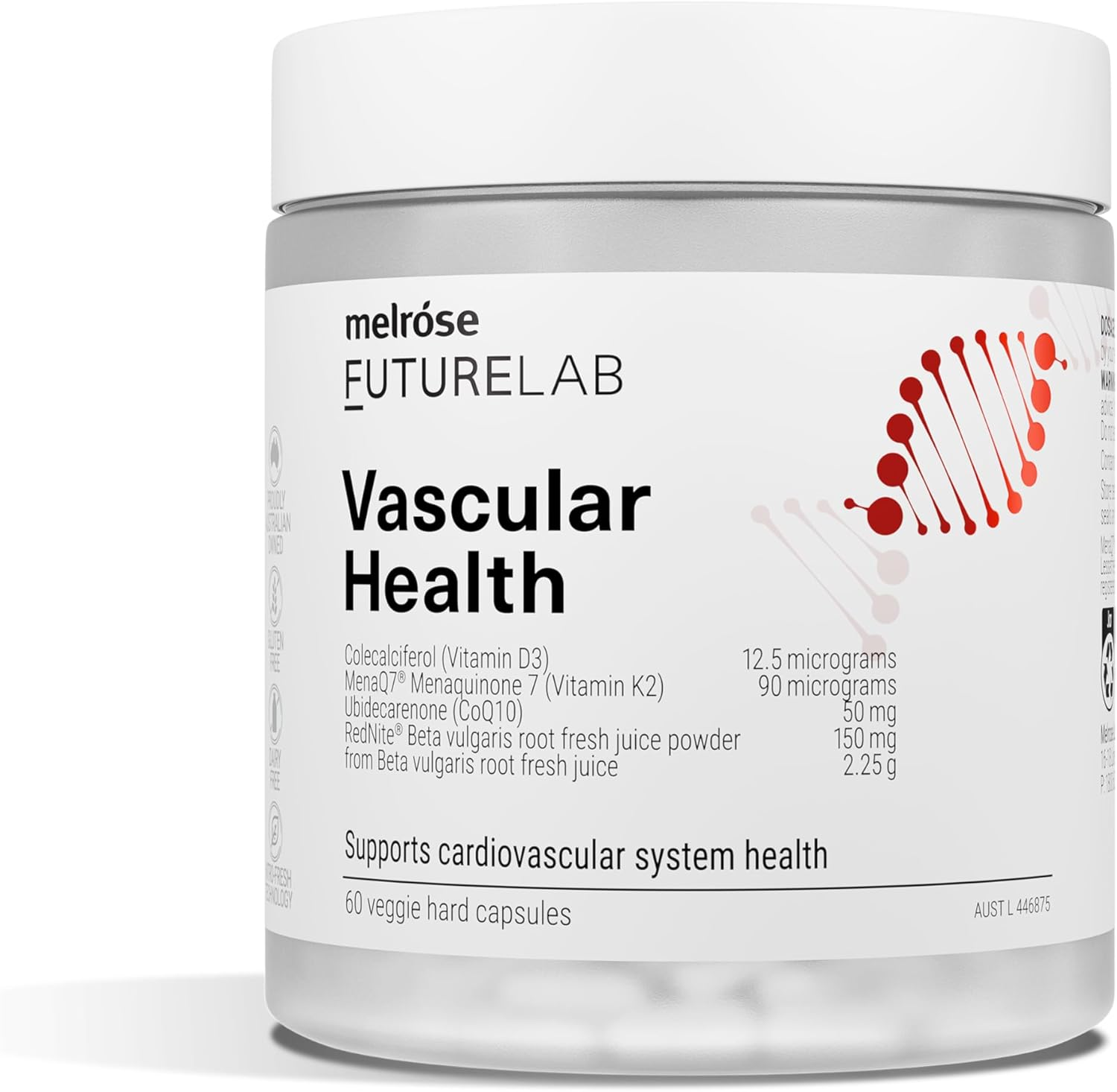 Melrose Futurelab Vascular Health 30 Capsules image number 2