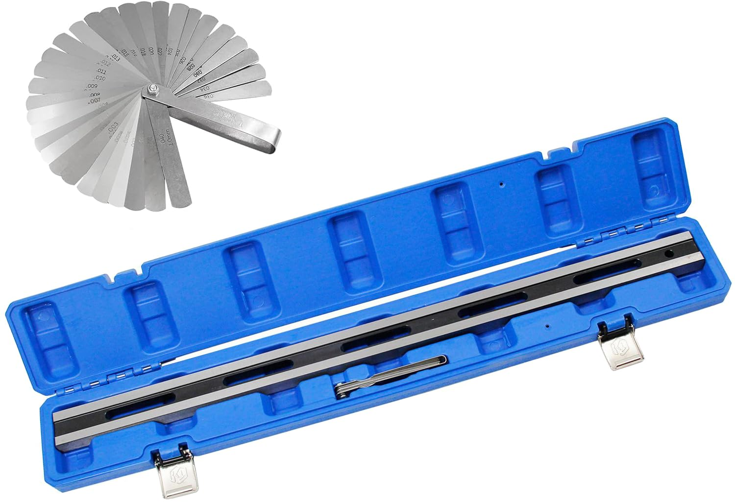 24" Automotive Engine Cylinder Flush Measurement Gauge, Straight Ruler for Cylinder Head, Free Feeler Gauge for Inspecting Cylinder Head and Engine Block image number 3