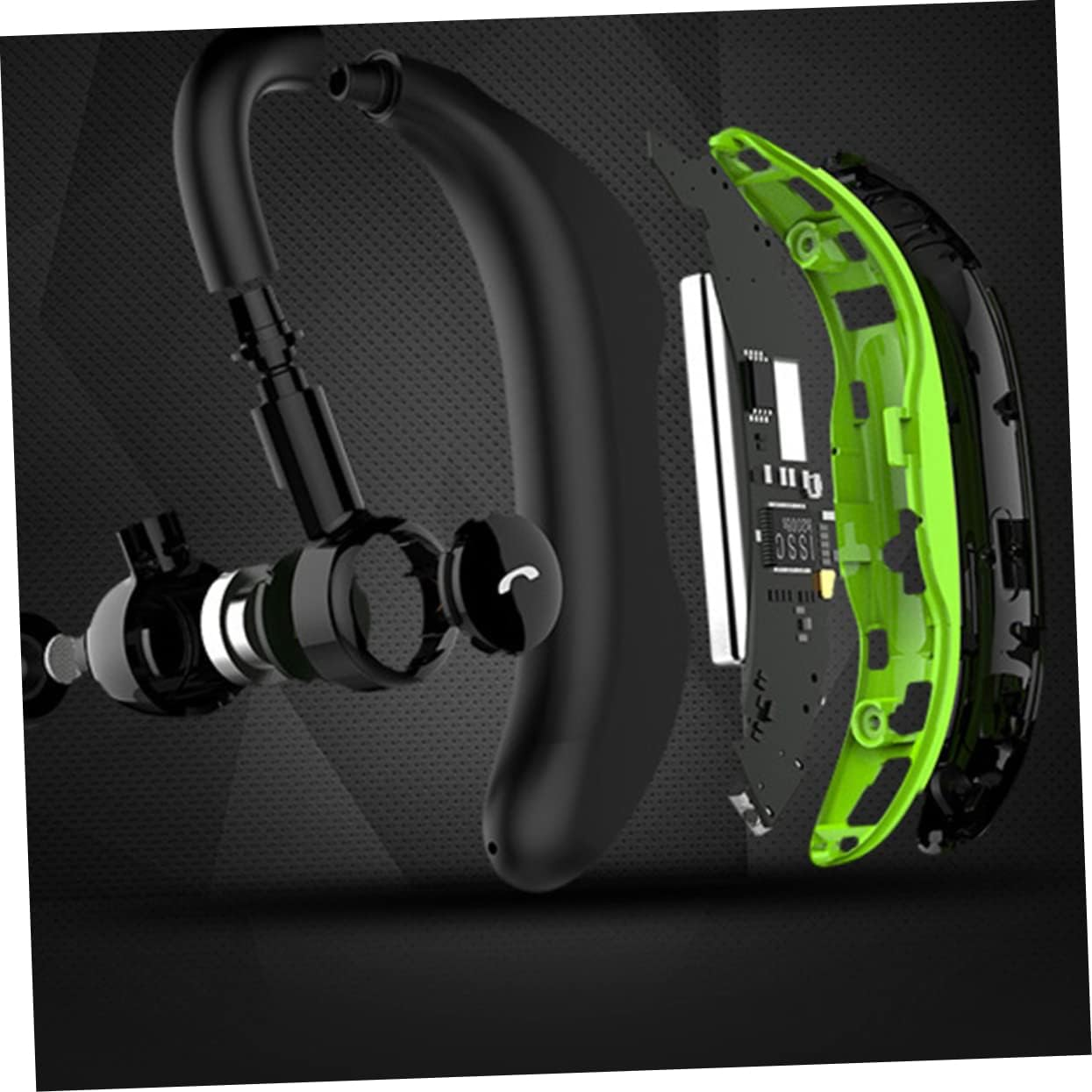 OKUMEYR Single Headphone Headband Wireless Earbuds for Sports Headset for Smartphones Lightweight image number 6