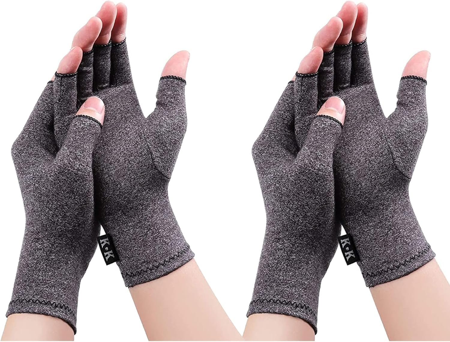 Rheumatoid Arthritis Gloves - Compression Gloves Fingerless Joint Pain Relief Hand Mitten Warmth Gloves Carpal Tunnel Gloves for Women Men