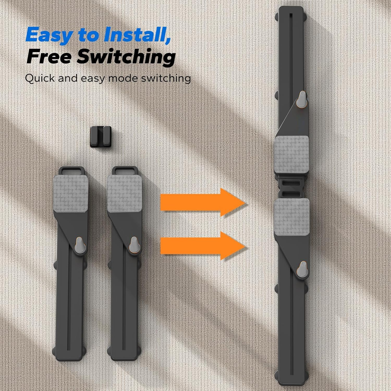 OKUYOSHI Pilates Reformer Board with Resistance Bands, Portable Pilates Machine, Full Body Workout for Home Fitness (Black) image number 4