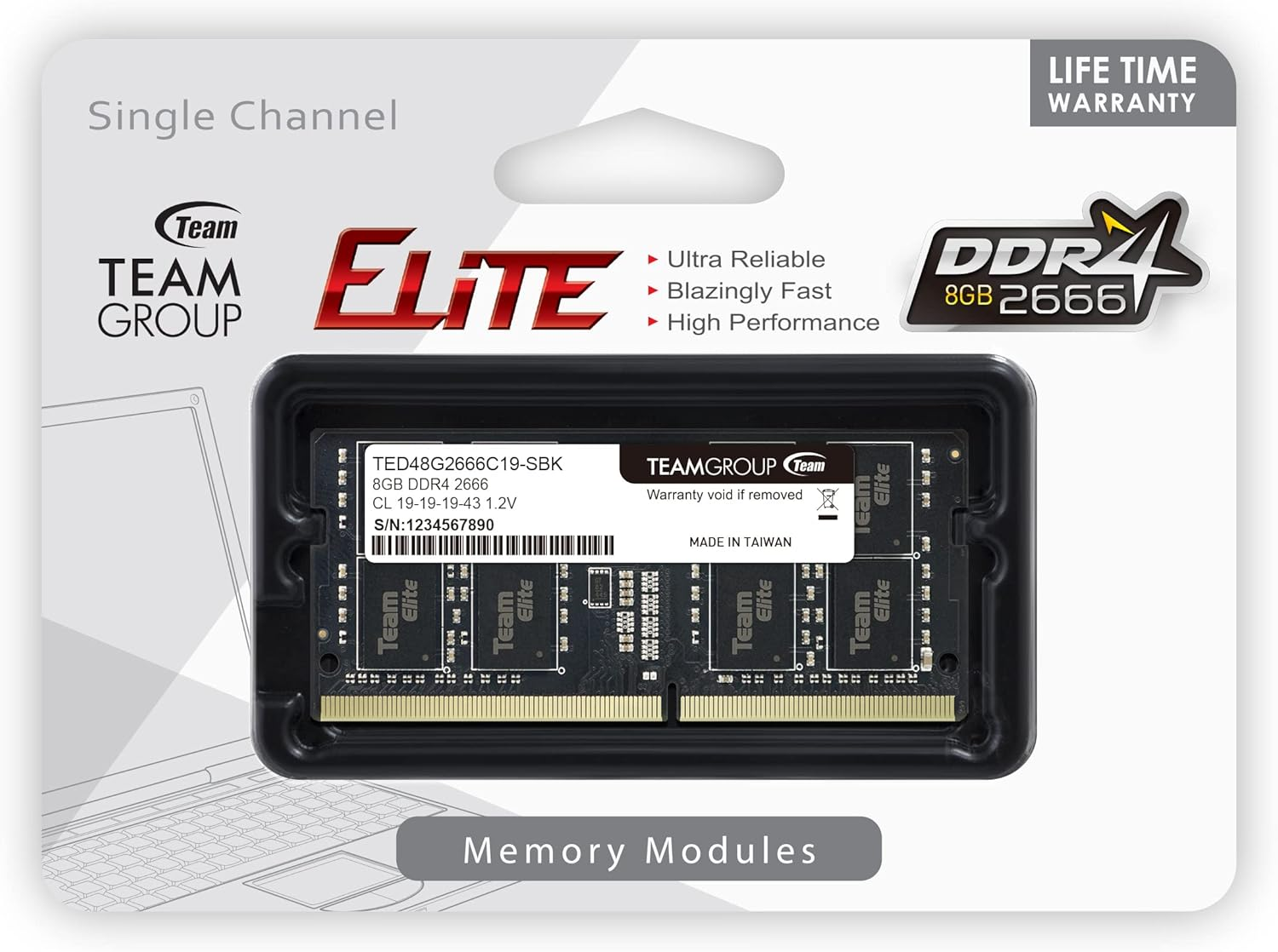 Team Elite 8GB SODIMM DDR4 2666