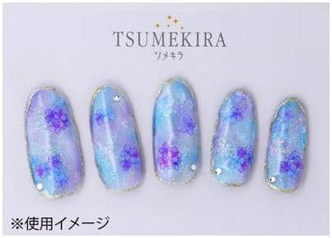 TSUMEKIRA NN-AJI-101 Nail Stickers, Hydrangea, Blue/Purple, 1 Sheet (X 1) image number 6