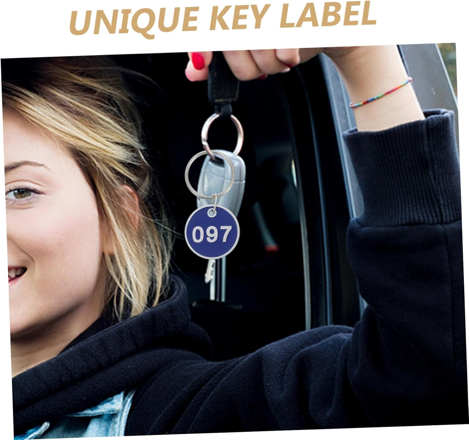 Veemoon 100Pcs Key Tags Aluminum Alloy Luggage Identification Tags for Sauna Hotel Dormitory Travel Bags image number 4