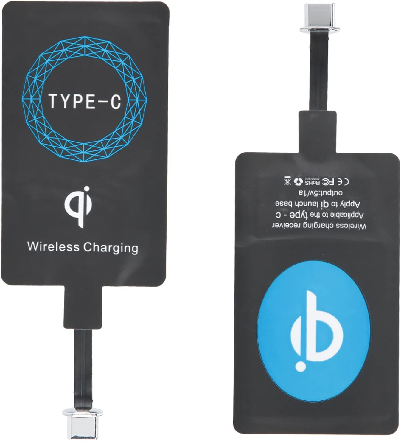 Charging Receiver, Small Size Design Lightweight Wireless Charger Receiver, Home for Type-C Interface image number 3