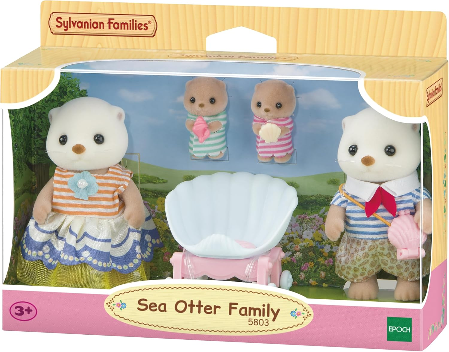 Sylvanian Families - La Famille Loutre De Mer - Set of 4 Figurines - Plongez Dans L'Univers De La Famille Sylvanian - Figurines Animaux Miniatures - Jouet Enfant 3 Ans Et + - 5803 image number 1