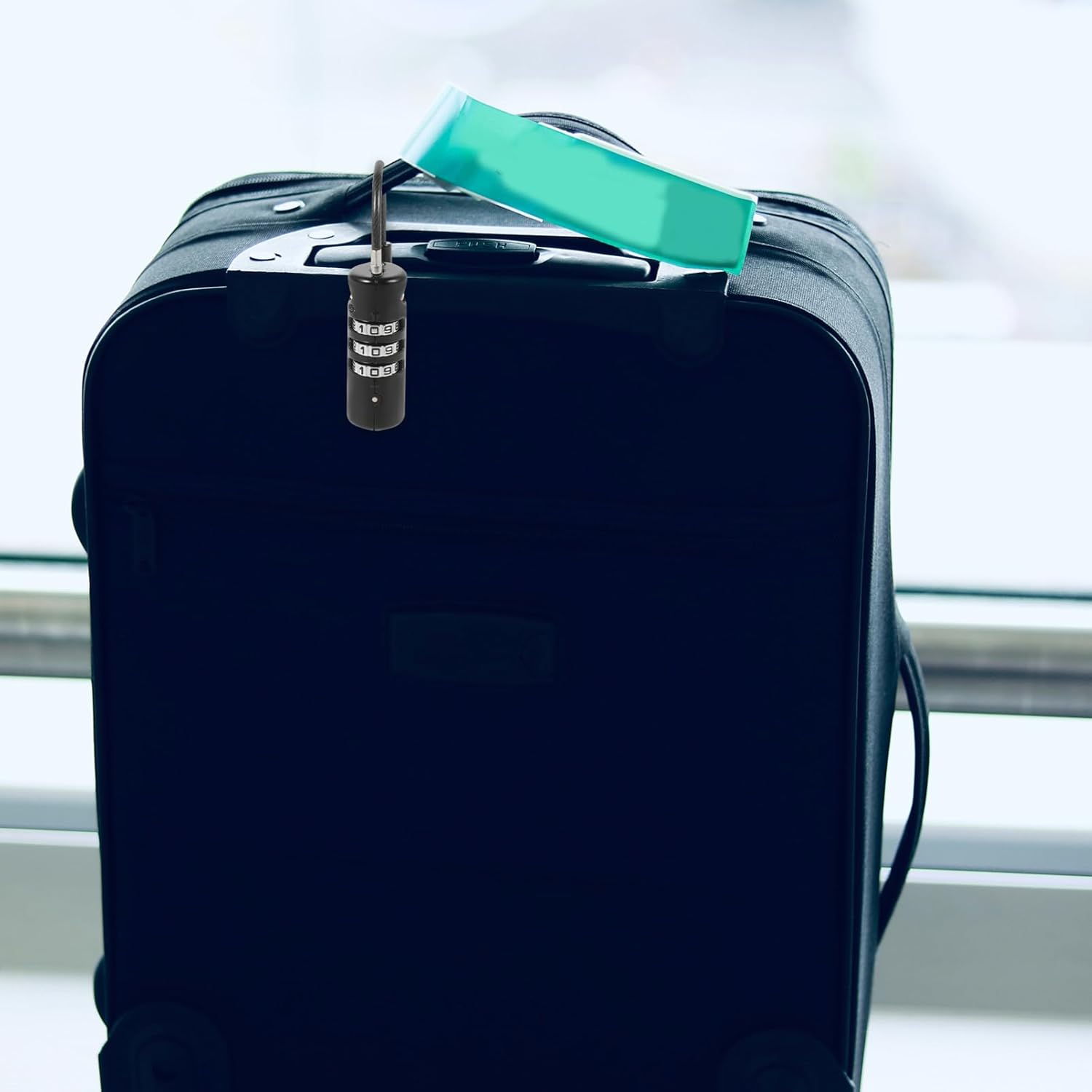 FELTECHELECTR 3 Long Lock for Luggage Approved Keyless Combination Lock Portable Gym Locker Locks image number 1