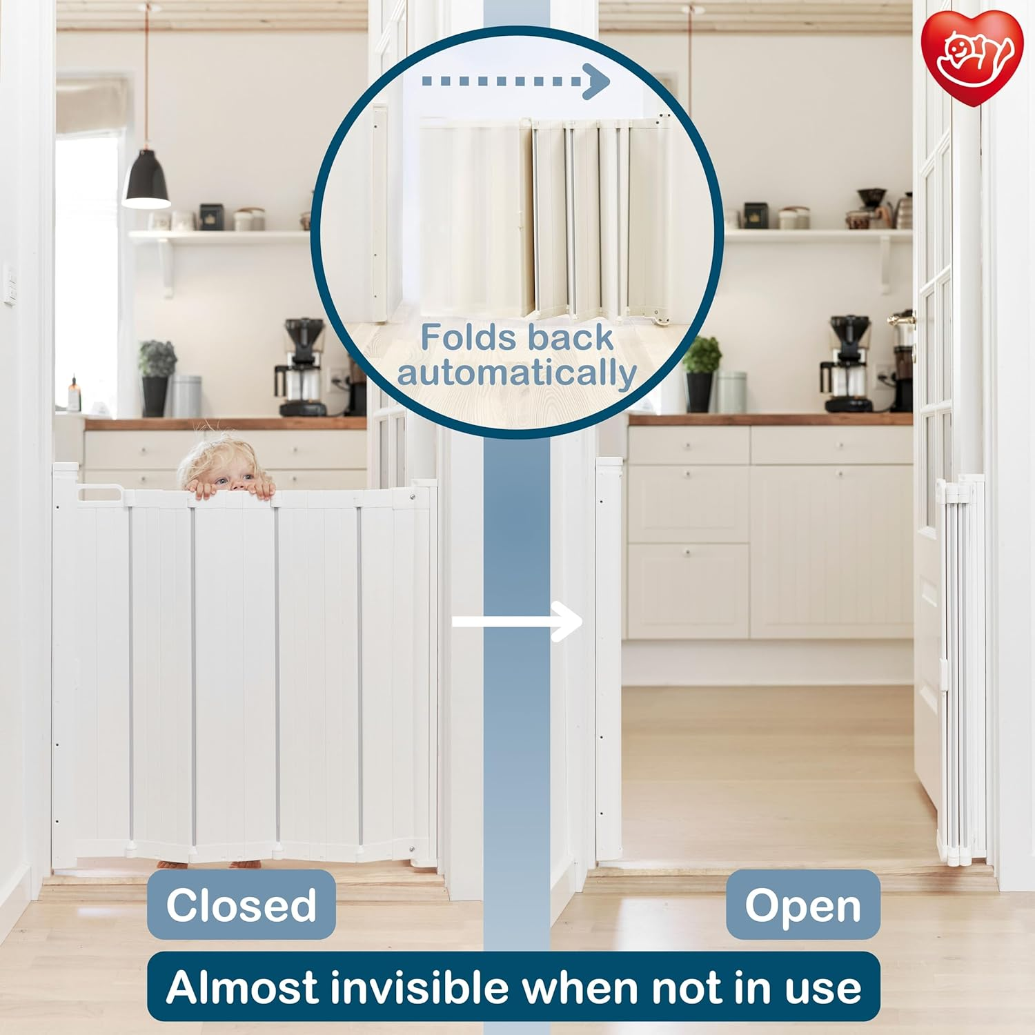 Babydan Guard Me Safety Gate, White image number 4