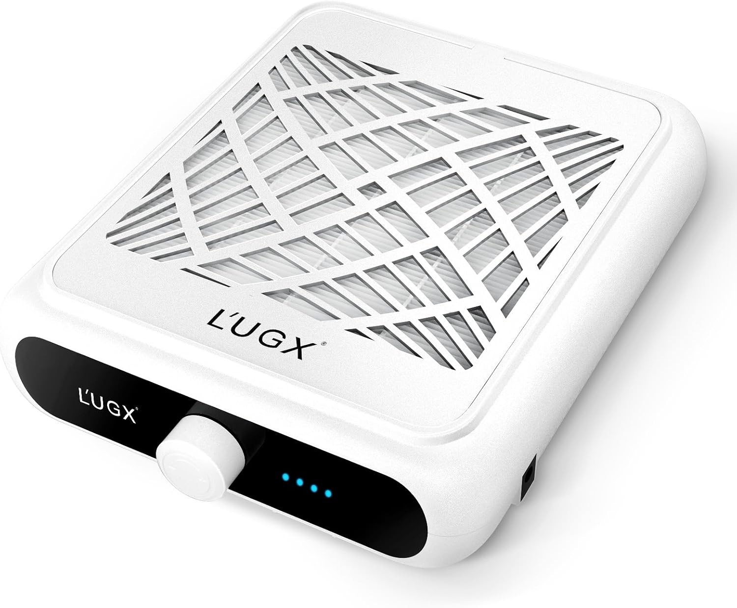 L'UGX Rechargeable Nail Dust Collector with 2 Reusable Filter, Professional Nail Vacuum Dust Collector Nail Tech Fan Extractor Powerful Suction Machine, Perfect for Home Salon Use image number 4