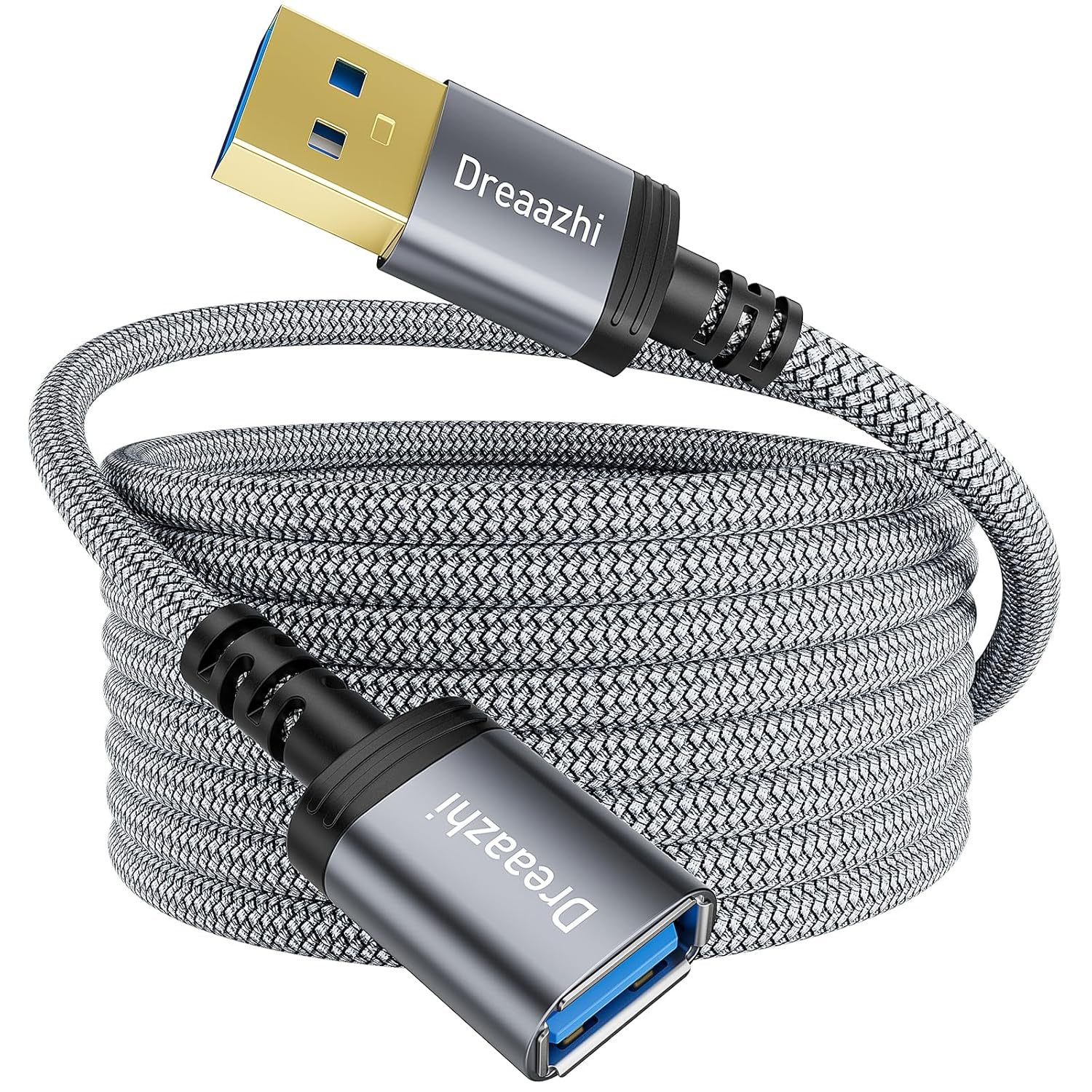 USB3.0 Extension Cable 3M, Type a Male to Female Extension Cable,5Gbps High Speed Data Transfer Braided Compatible with USB Keyboards, Mice, Xbox, Flash Drives, Hard Drives, Printers Etc image number 4