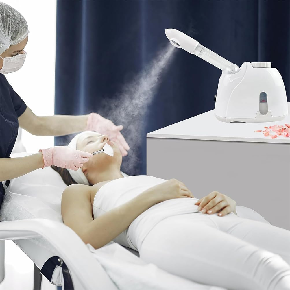 MTSDM Facial Steamer, Hot Ozone Humidifier Spray Facial Steamer Machine for Deep Cleansing Skin, Facial Spa, Extendable 360&deg; Rotating Arm for Professional Face Estheticians Cleaning, Salon for Home image number 6