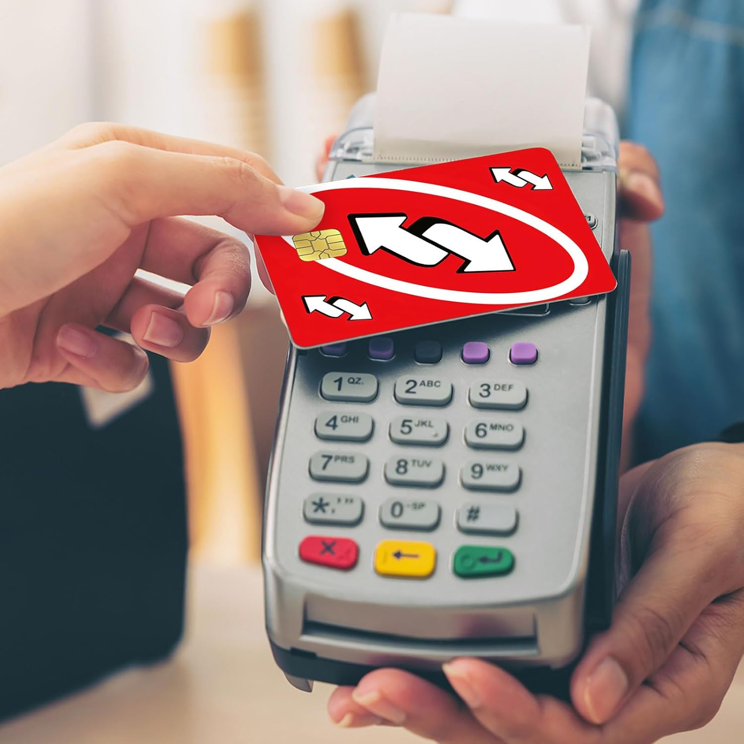 8-Piece Credit Card Skins - Detachable, Waterproof Sticker Covers for Debit Cards (Colorful) image number 2