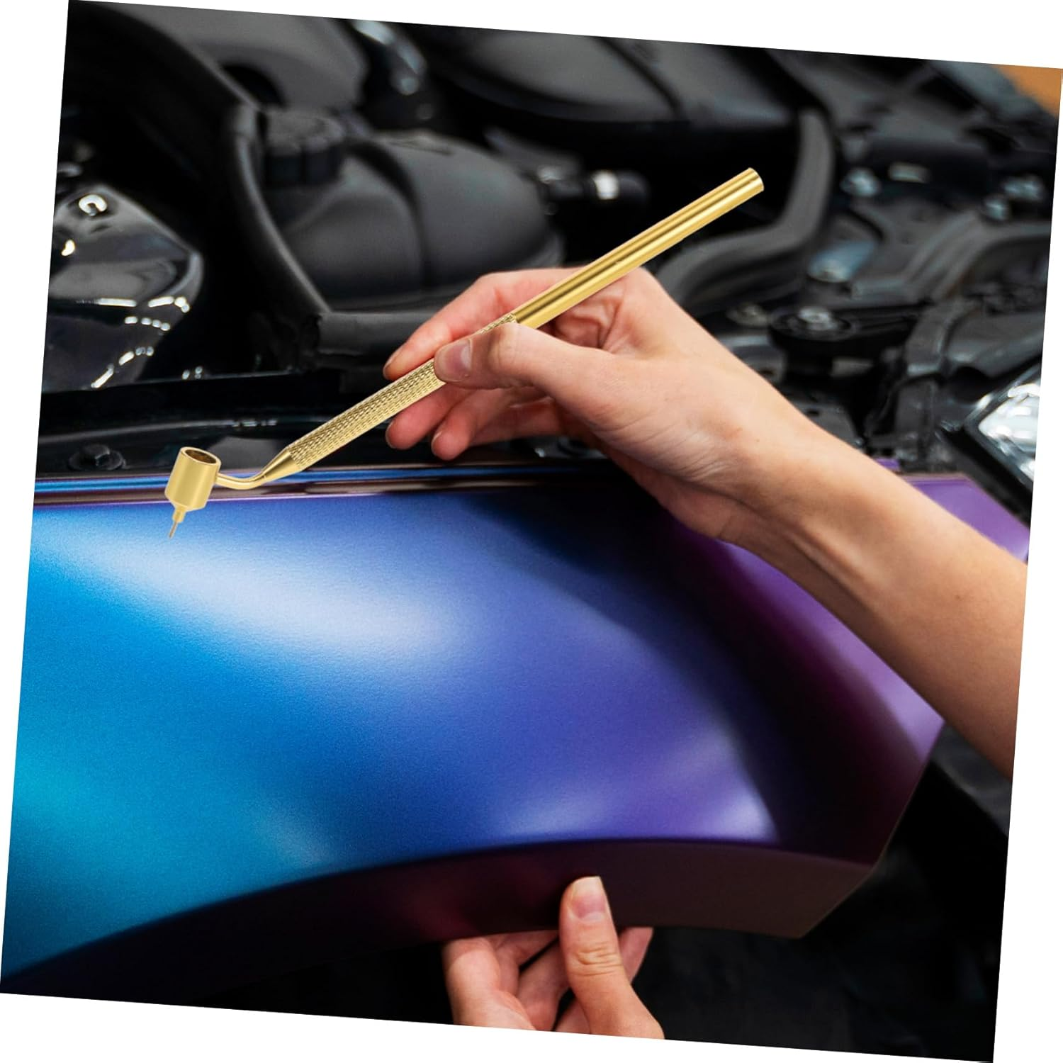 Angoily 2Pcs Refillable Touchup Paint Pen Slanting Tip for Precise Detail Work for Rock Chips and Scratch Repair Ergonomic Design for Efficient Application image number 2