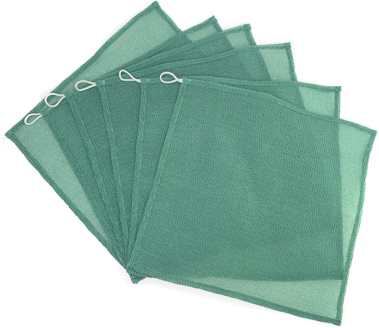 6 Pcs/Set 12"&times;12" Home Spa Exfoliating Nylon Bath Cloth/Towel - Magic Shower Washcloth for Body - Shower Scrubber - Remove Dead Skin - Great for Skin Care in the Bath image number 2