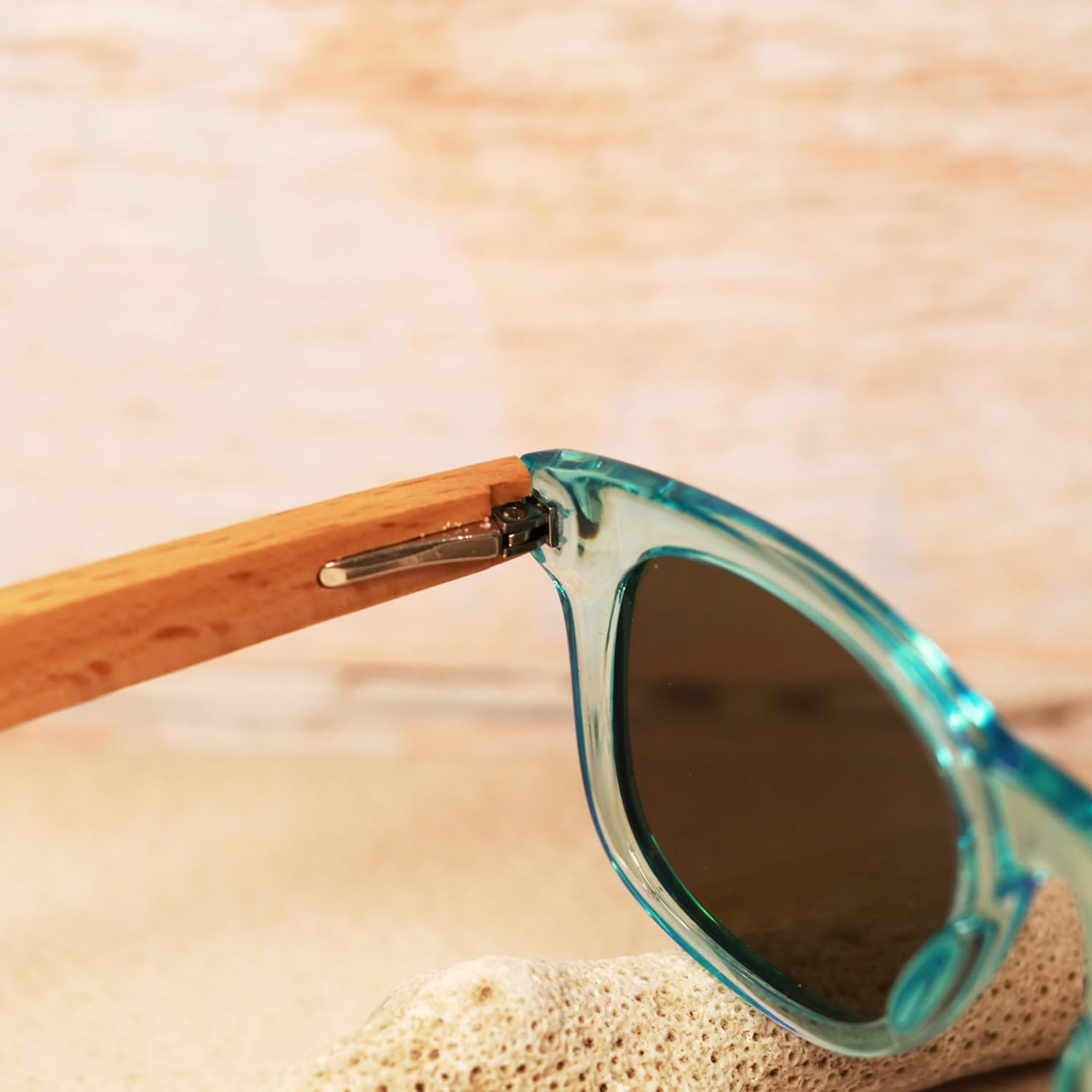 Sun Valley Kids Polarized Sunglasses Wood Frame Mirrored for Boys & Girls with UV Protection image number 4