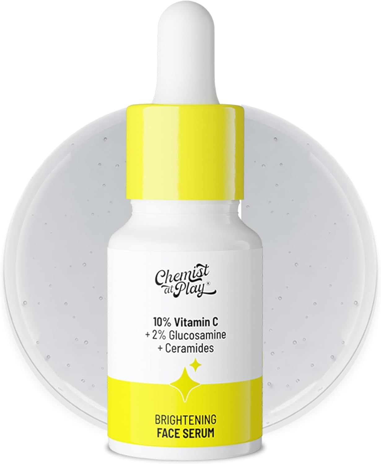 Chemist at Play 10% Vitamin C Face Serum | Brightens & Gives Glow | Fades Dark Spots | Treats Hyperpigmentation | Balances Melanin Production | Ethyl Ascorbic Acid & Glucosamine | for Oily image number 5