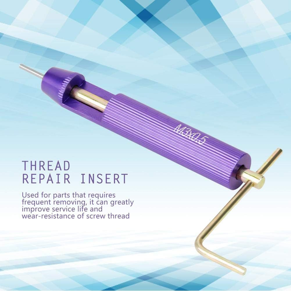 50-Piece Thread Repair Kit, Stainless Steel, M3 X 2D, for Damaged Screws and Bolts image number 1
