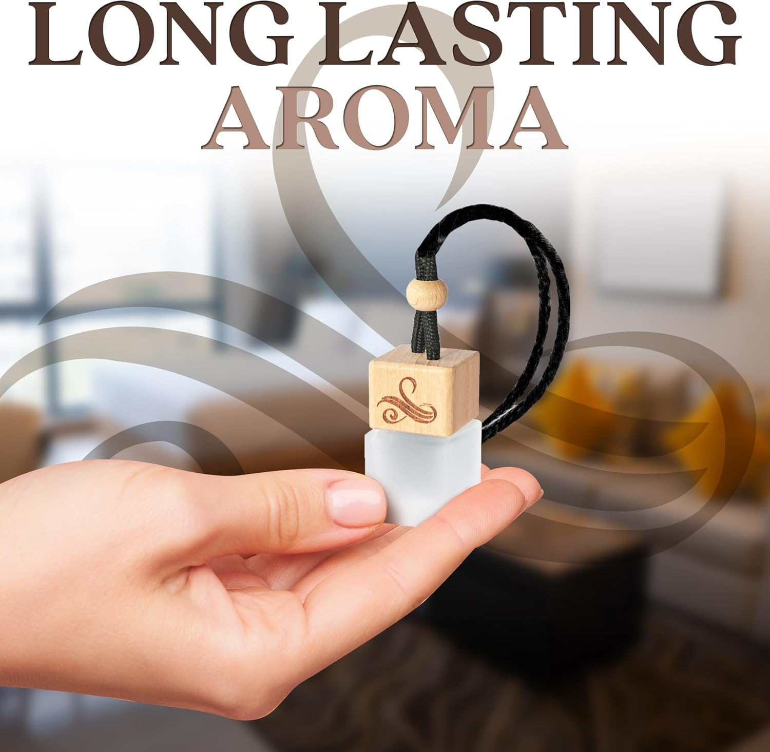 Afgan Oud Car Air Freshener for Men with Vent Clip | Car Scents Air Freshener with Sauvage Fragrance | Strong Car Perfume Air Freshener | Odour Eliminating Car Air Fresheners by Perfa, 8Ml, Brown image number 1