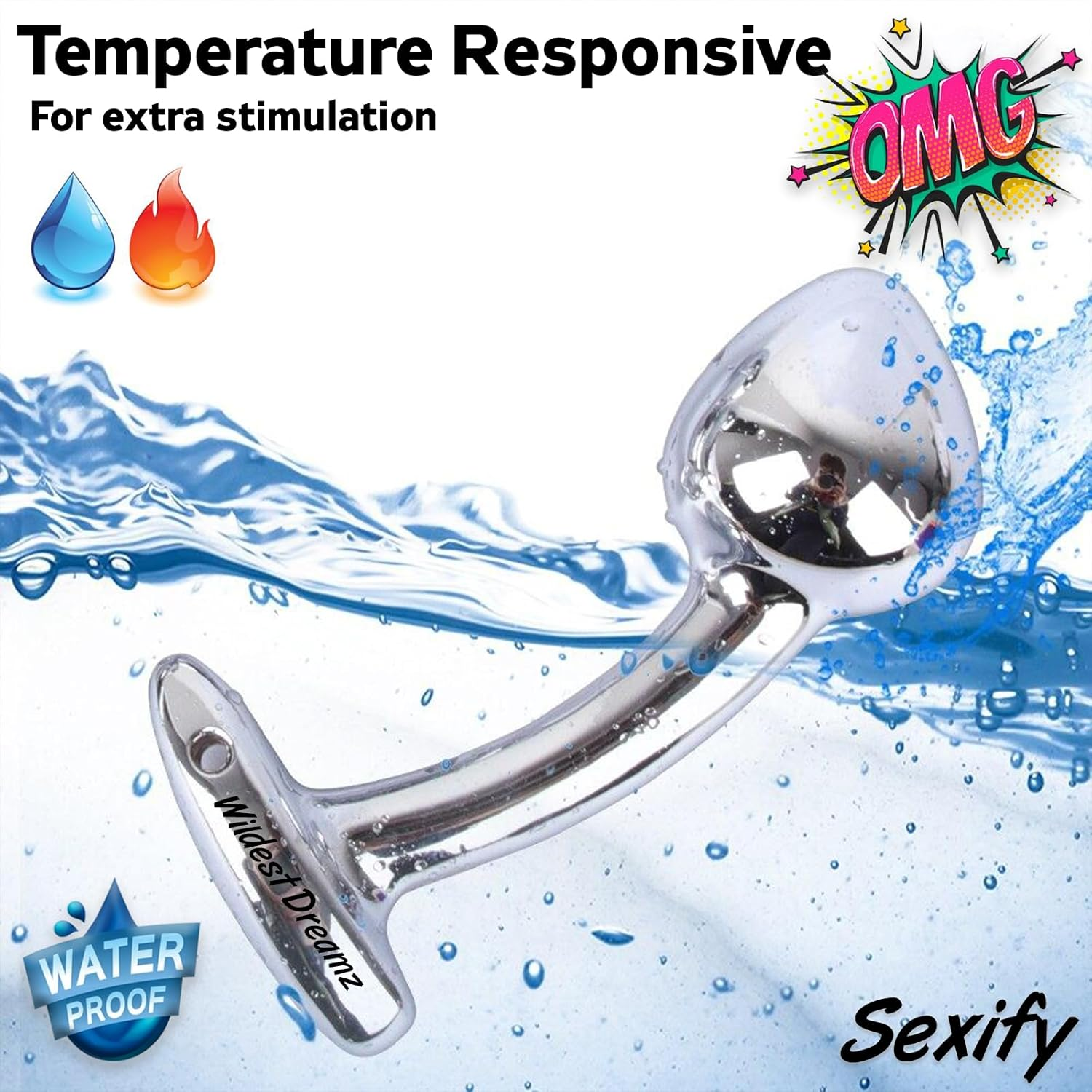 Metal Anal Plug Trainer Anal Butt Plugs Beginners Starter Set for Women and Men Anal Dildo Beads Plugs Trainer Stainless Steel 3 Pack Set Adult Sex Toy