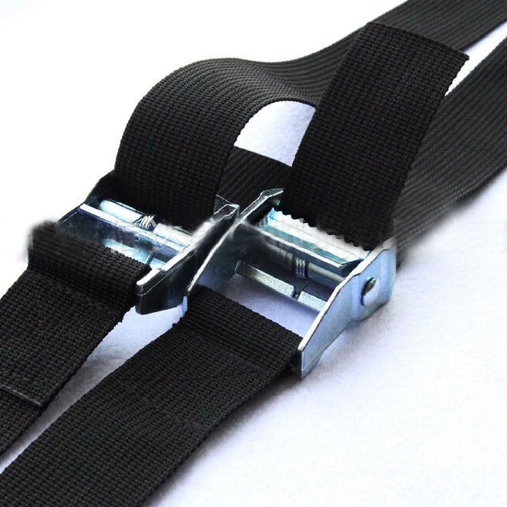 12 Pcs Lashing Strap,2.5Cm X 1M Heavy Duty Tensioning Belts, Battery Tie down Straps Kit with Zinc Alloy Cam Buckle,For Cooler,Luggage Belt,Cars,Boats, Cargo image number 1
