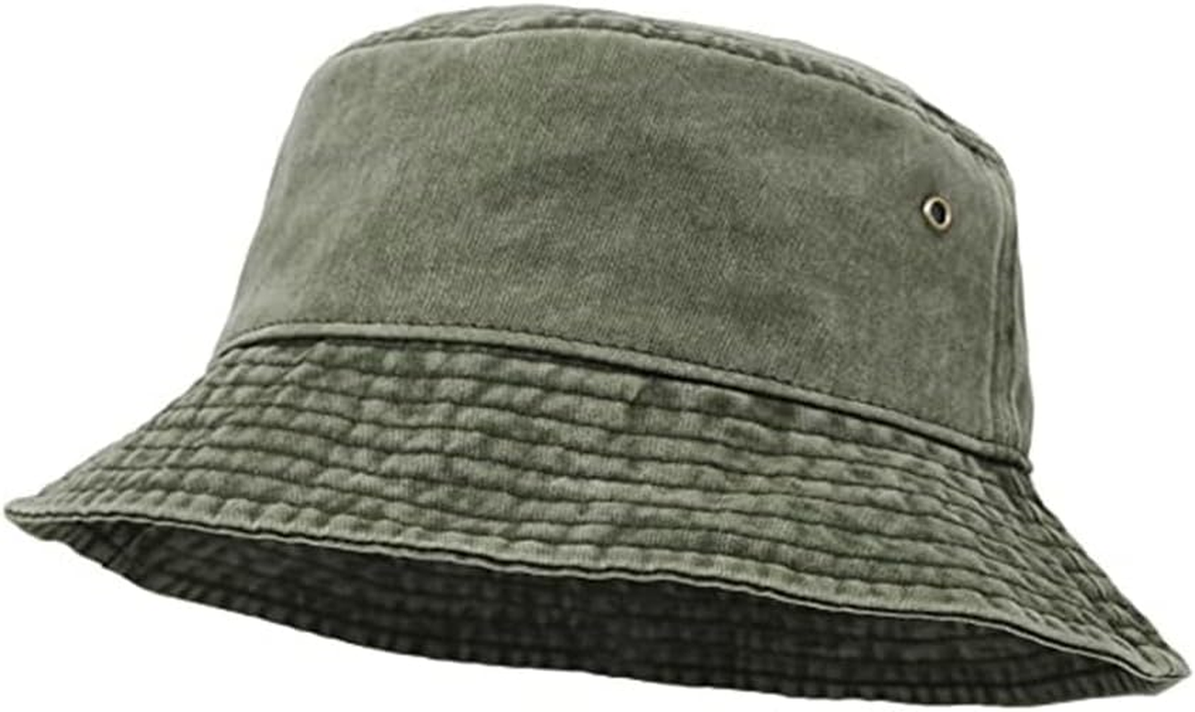 BIGTEDDY Washed Cotton Outdoor Camping Sports Bucket Hats Fishing Hiking Unisex Men Women