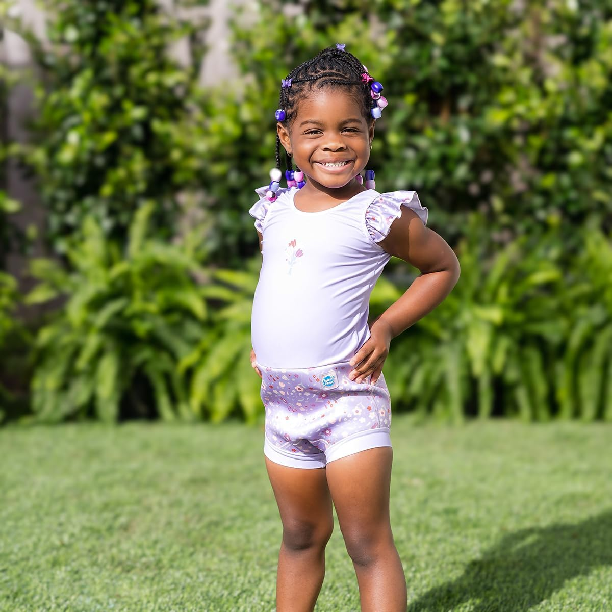 Splash about Happy Nappy Suit, Lilac Spring, 2-3 Jahre image number 3