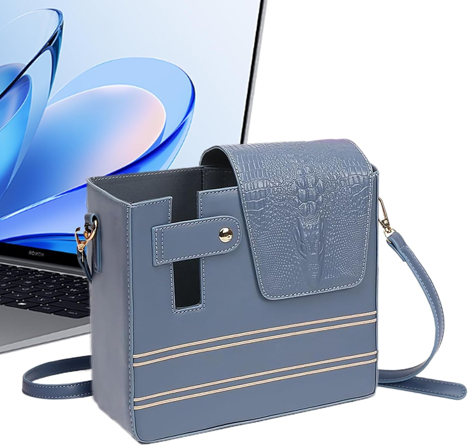 Bag with Cup Holder, Waterproof Shoulder Purse, Cup Holder Bag, Portable Shoulder Purse Multiple Pockets for Women Outdoor Sports Walking Hiking Travel Commuting Camping Cycling